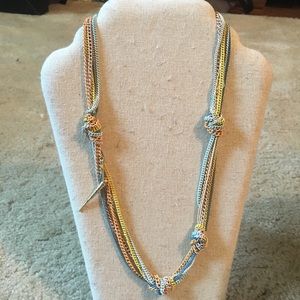 Multi strand multi pastel colored necklace